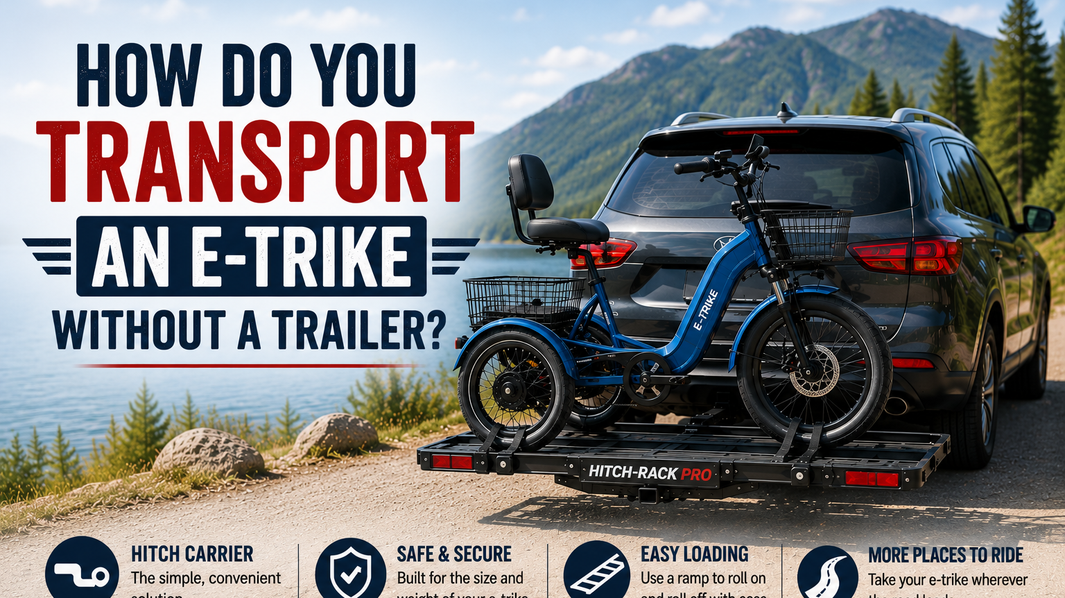 How to Transport an E-Trike Without a Trailer | Hitch-Rack Pro