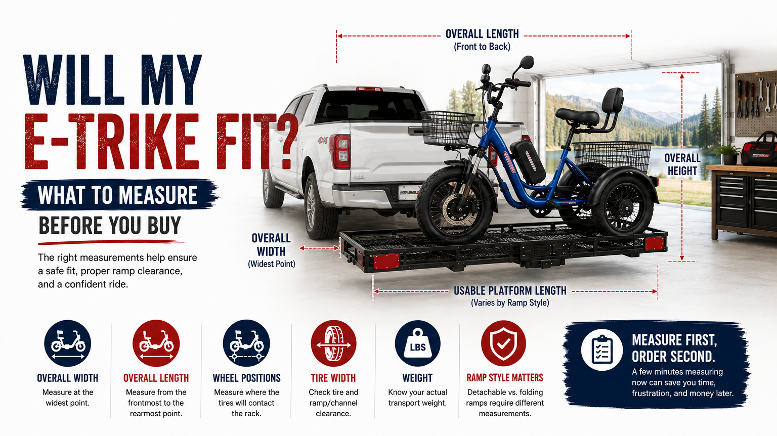 Will My E-Trike Fit on a Hitch Rack? How to Measure | Hitch-Rack Pro