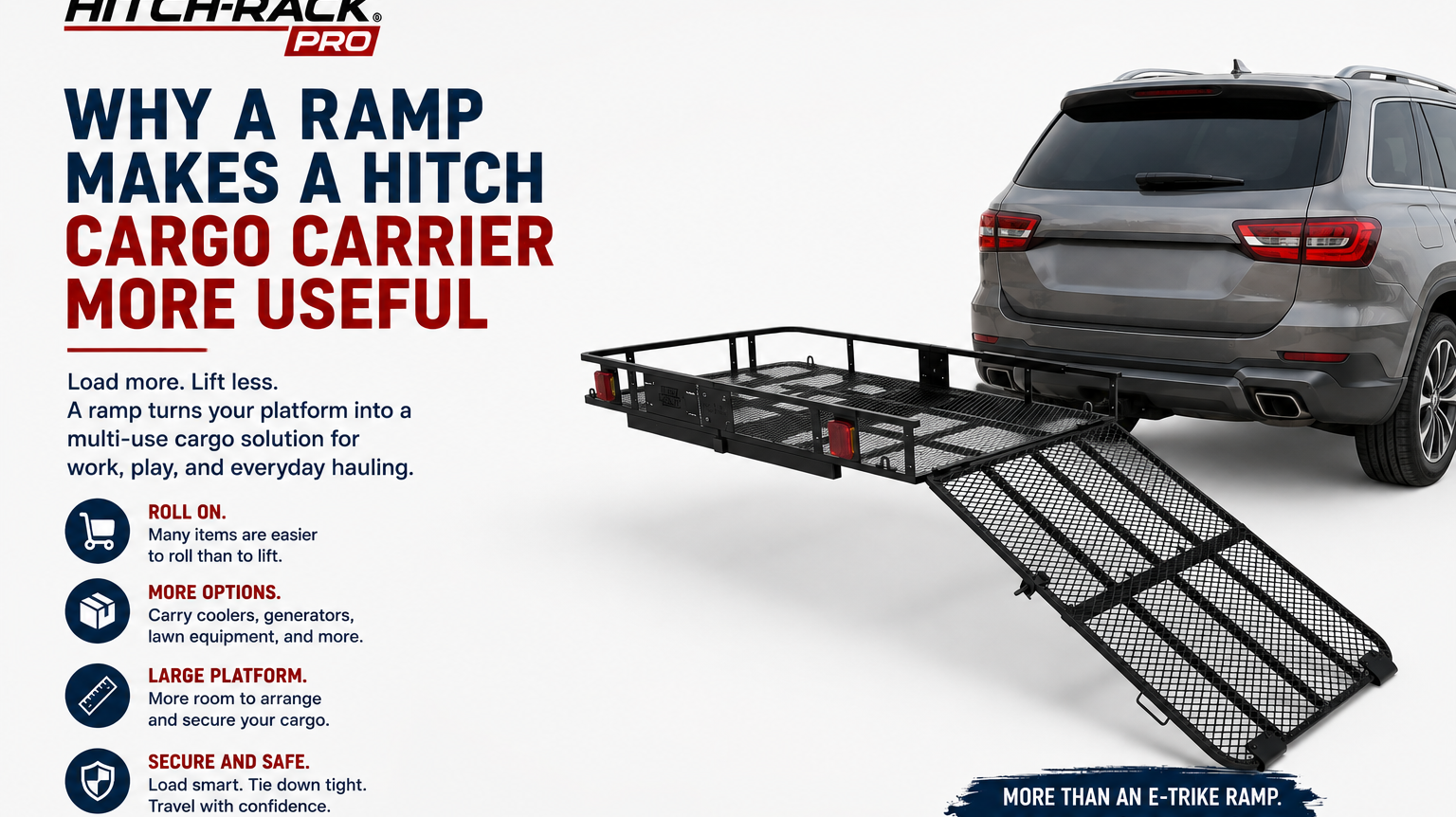 Why a Ramp Makes a Hitch Cargo Carrier More Useful | Hitch-Rack Pro