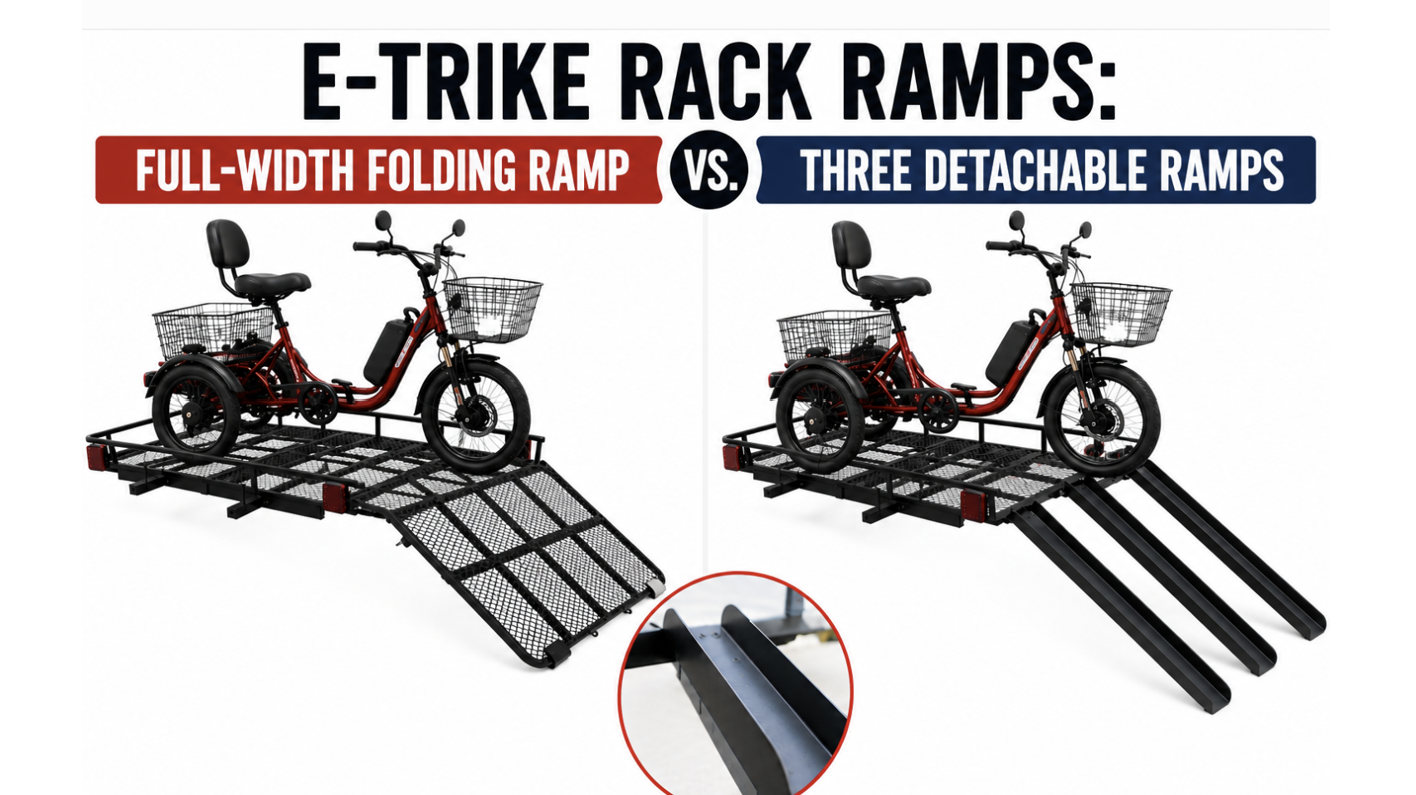E-Trike Rack Ramps: Full-Width vs. Detachable Ramps | Hitch-Rack Pro