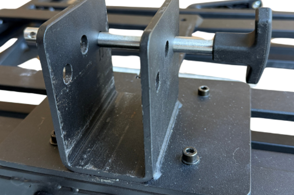 Steel hitch receiver part