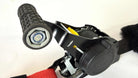 Electric trike loaded onto hitch cargo rack with ramp
