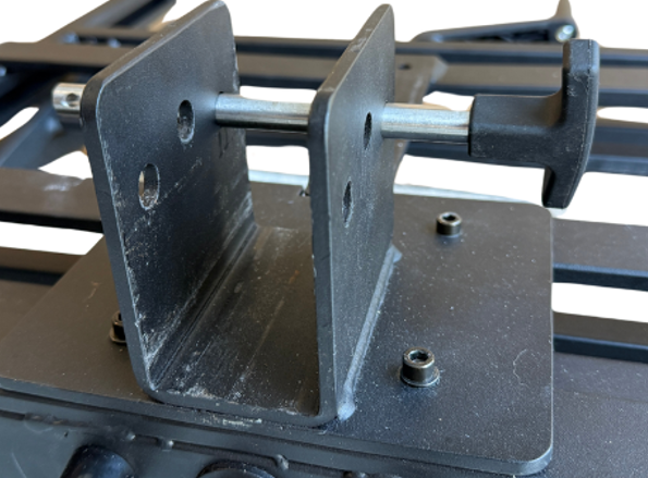 Steel hitch receiver part