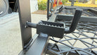 eTrike rack locking hitch pin detail close-up